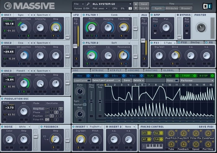 Native Instruments Massive - סינת'יסייזר לסינתזה מתקדמת ואפקטים - מכללת BPM