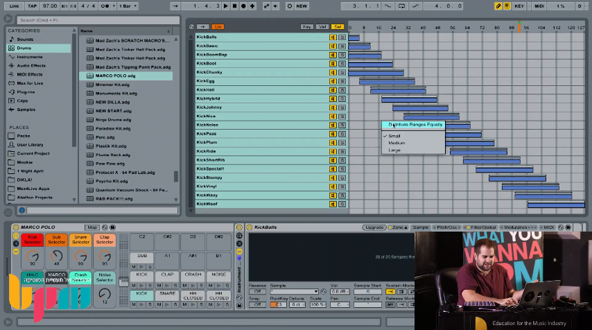 Ableton Live, מעבר מהיר בין סאמפלים