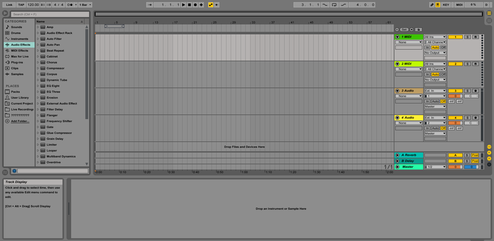 Ableton Live Arrangement View - מכללת BPM