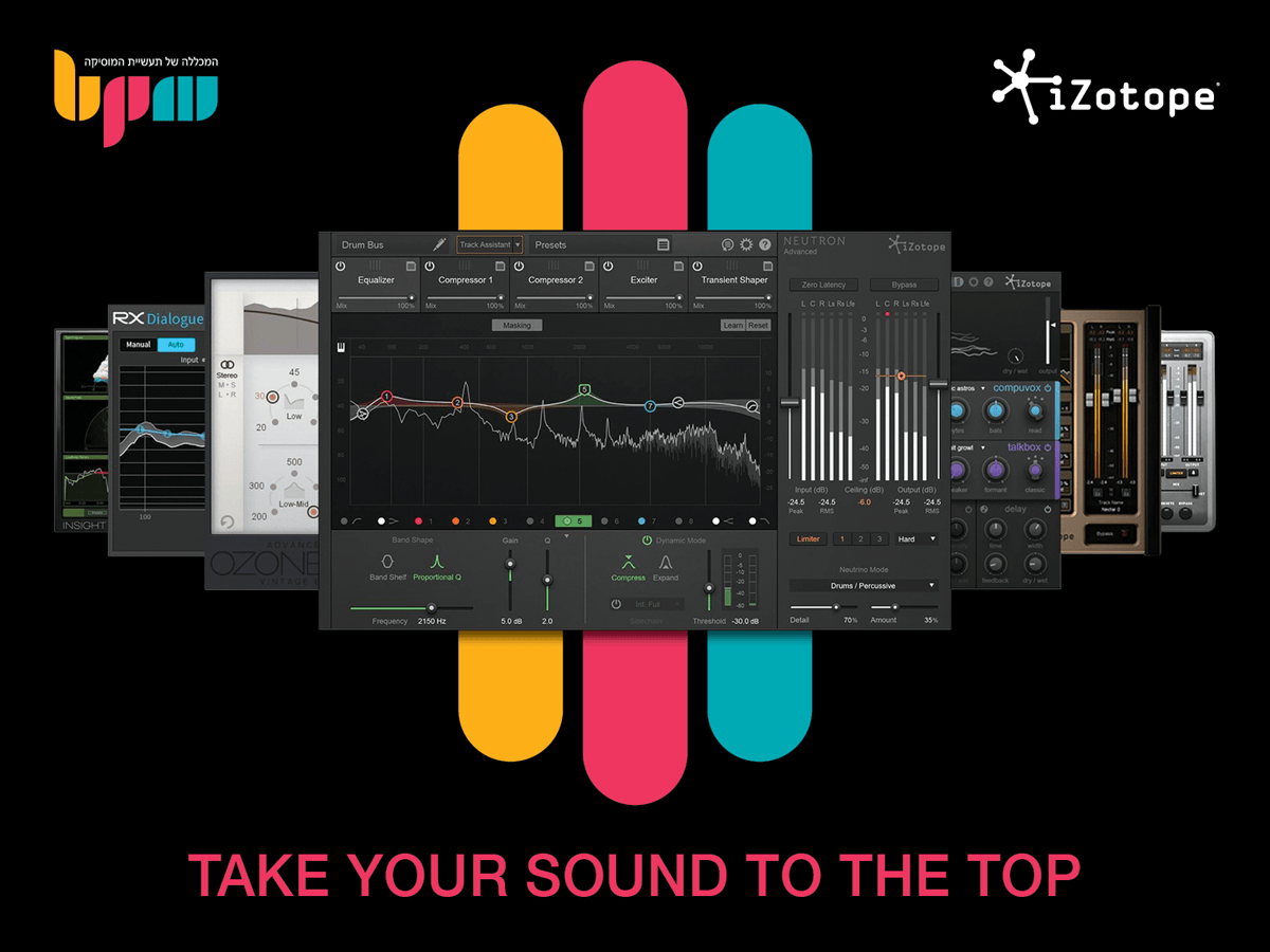 iZotope – הטבות על פלאגינים לסטודנטים של BPM