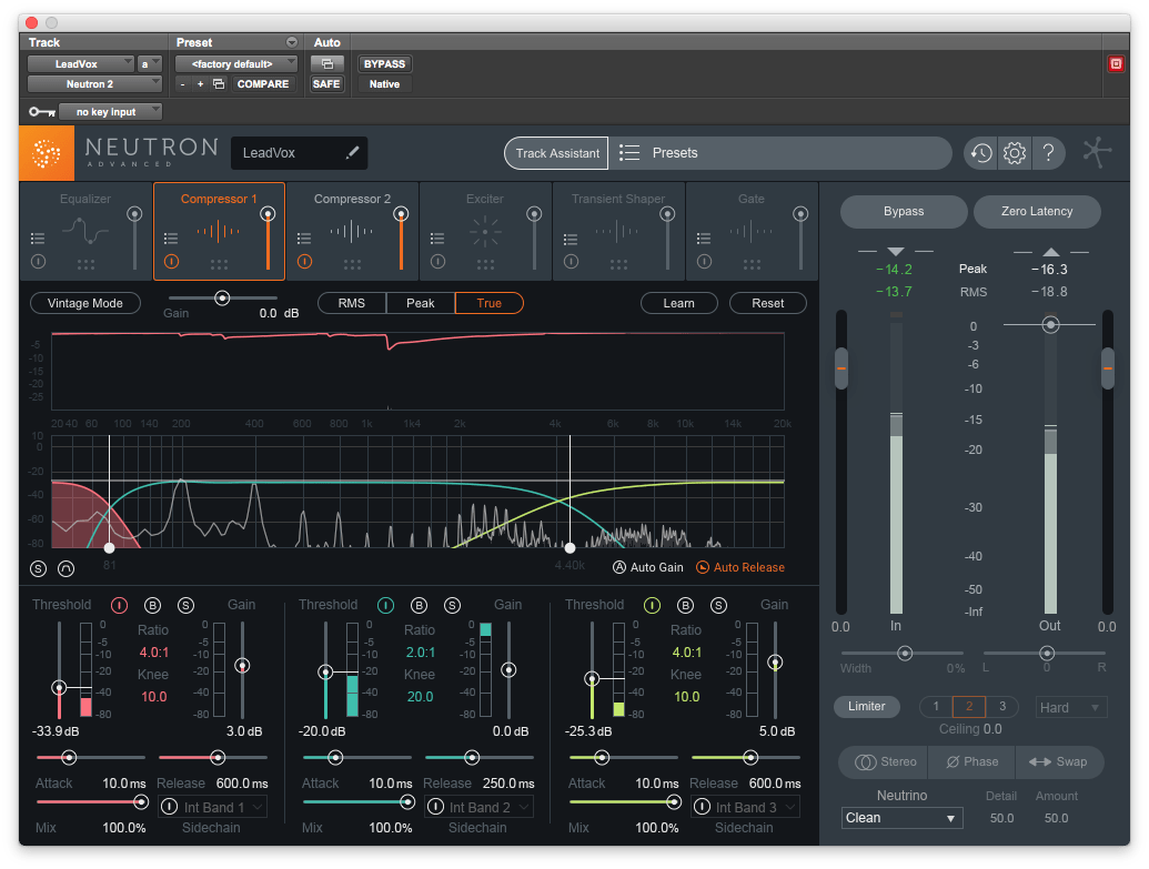 iZotope Neutron 2 Compressor - מכללת BPM