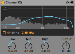 Channel EQ, איקוולייזר חדש באבלטון לייב 10.1 - מכללת BPM