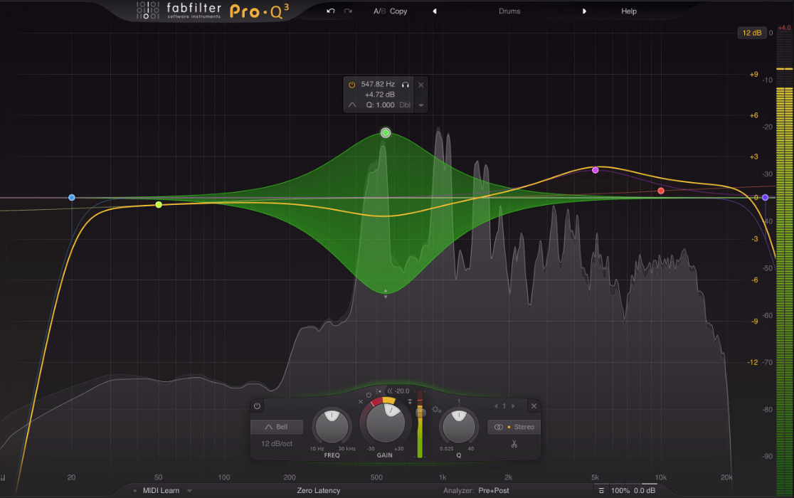 איקוולייזר, FabFilter Pro-Q 3 - מכללת BPM